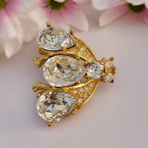 Christian Dior spilla iconica placata oro