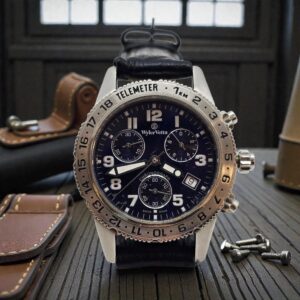 Orologio Wyler Vetta incaflex cronografo quarzo acciaio