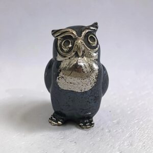 Gufo Miniatura collezione Saturno in argento 800