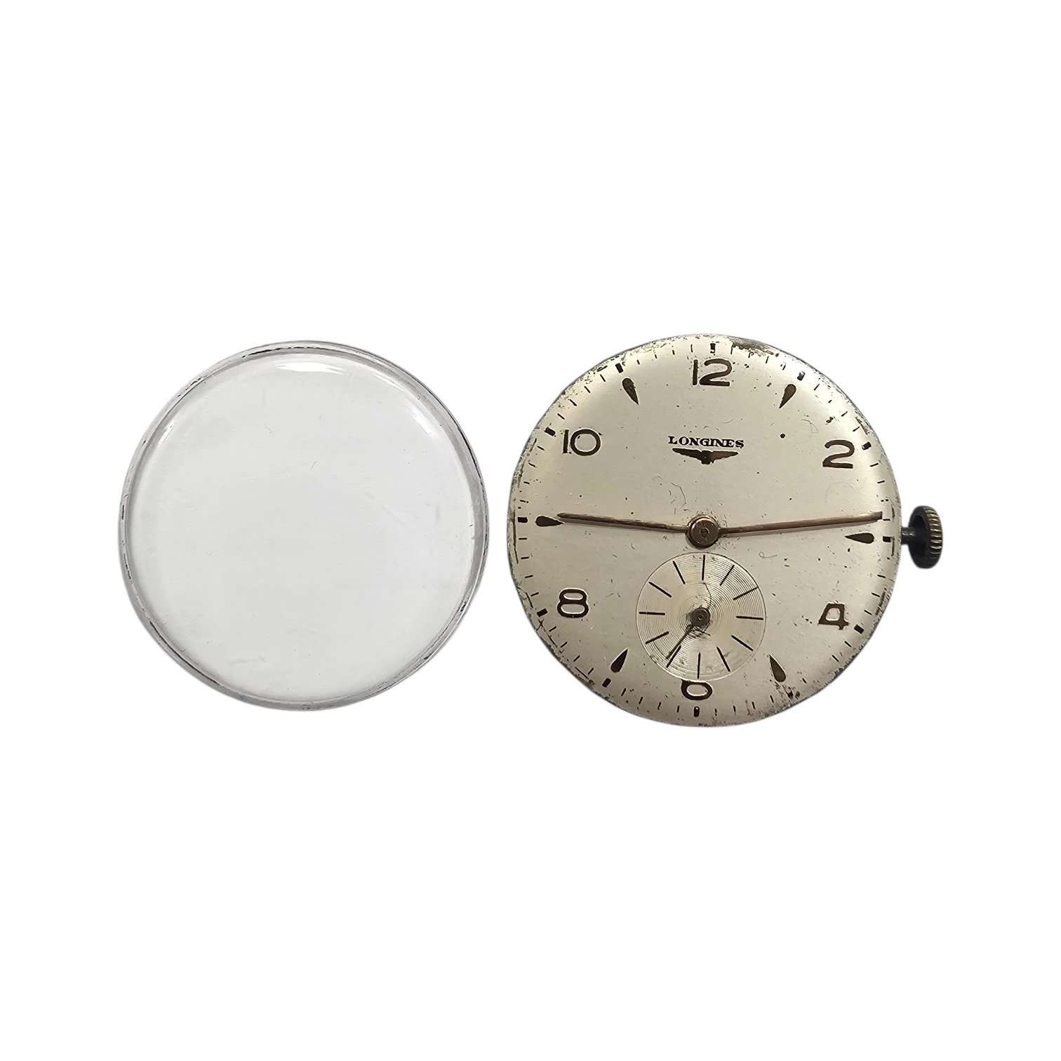 Movimento Meccanico / Calibro Longines 12.68Z da Polso Vintage con Quadrante e Vetro - immagine 2