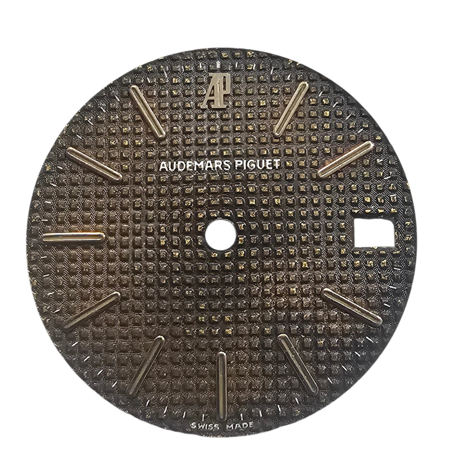 Quadrante Originale Audemars Piguet Royal Oak "Tapisserie" 29/30 mm con Disco Data